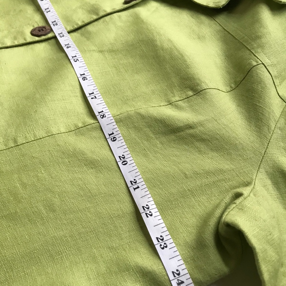 Chico’s 100% Linen Button Front 3/4 Sleeve Blazer - Picture 8 of 13